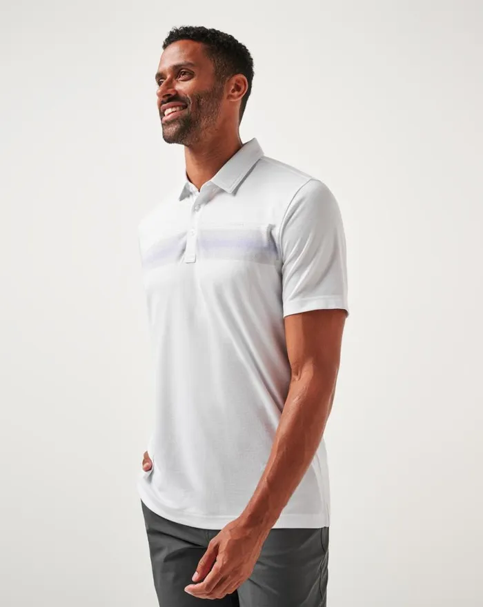 Men DAY PASS POLO White TravisMathew Polos
