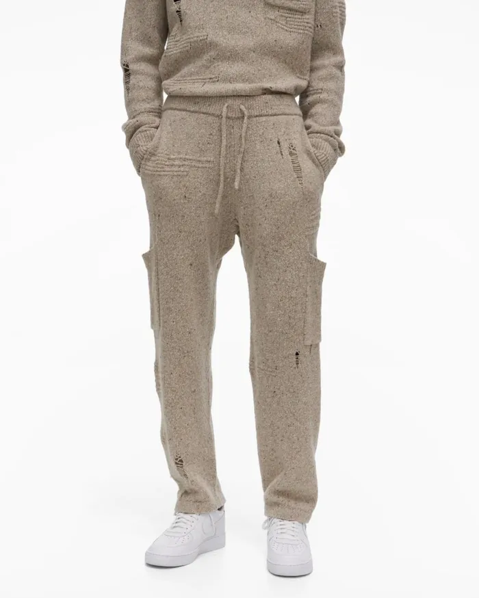 Men Distressed Sweatpant Sandstorm Helmut Lang Pants