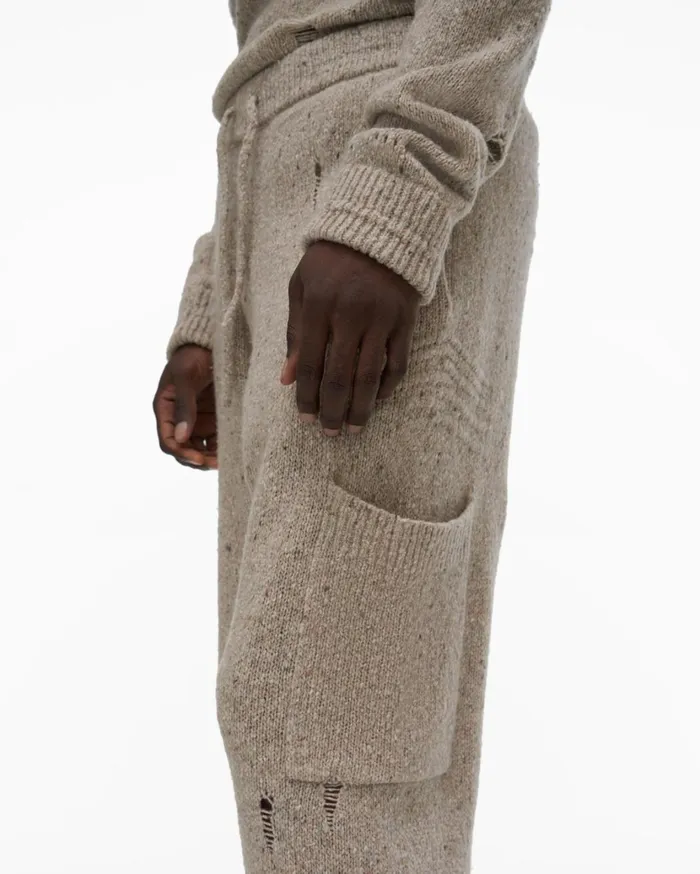 Men Distressed Sweatpant Sandstorm Helmut Lang Pants
