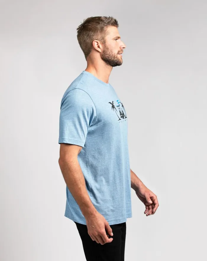 Men EVERGLADES 20 TEE Heather Allure TravisMathew Tees