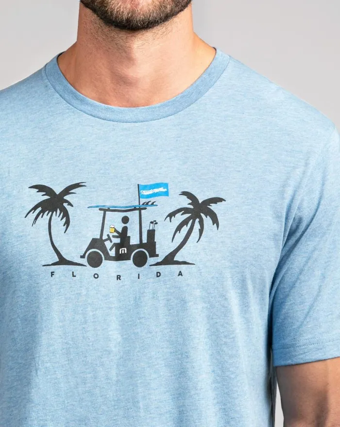 Men EVERGLADES 20 TEE Heather Allure TravisMathew Tees