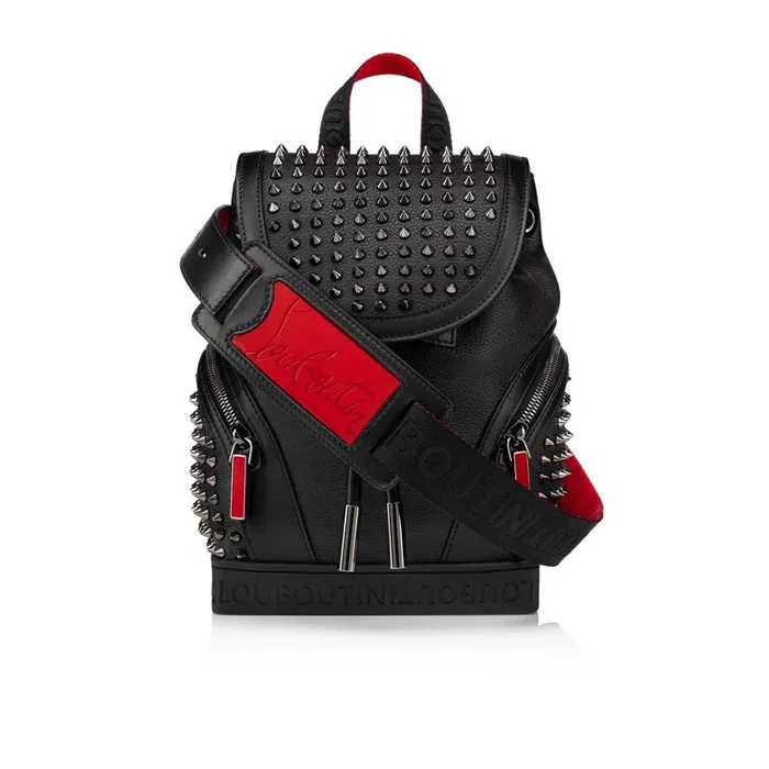 Men Explorafunk Small Backpack 8211 Calf Leather And Spikes 8211 Black Black Christian Louboutin Crossbody Bags Men Explorafunk Small Backpack 8211 Calf Leather And Spikes 8211 Black Black Christian Louboutin Crossbody Bags