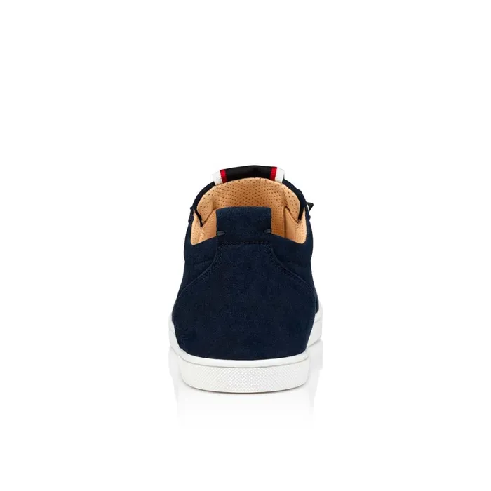 Men FAV Fique A Vontade Sneakers 8211 Suede And Spikes 8211 Navy Navy Christian Louboutin Low Top Sneakers