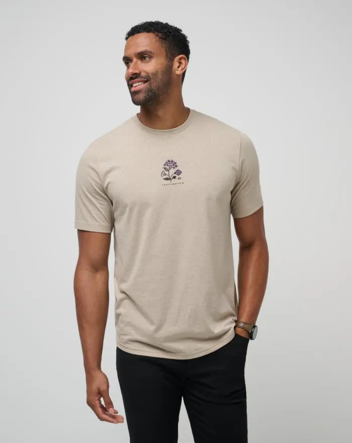 Men FADING SUNLIGHT TEE Oxford Tan TravisMathew Tees
