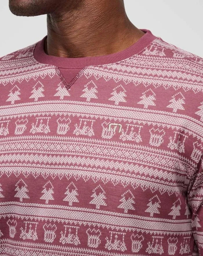 Men FAMILY TIME CREW Roan Rouge TravisMathew Hoodies and Sweatshirts
