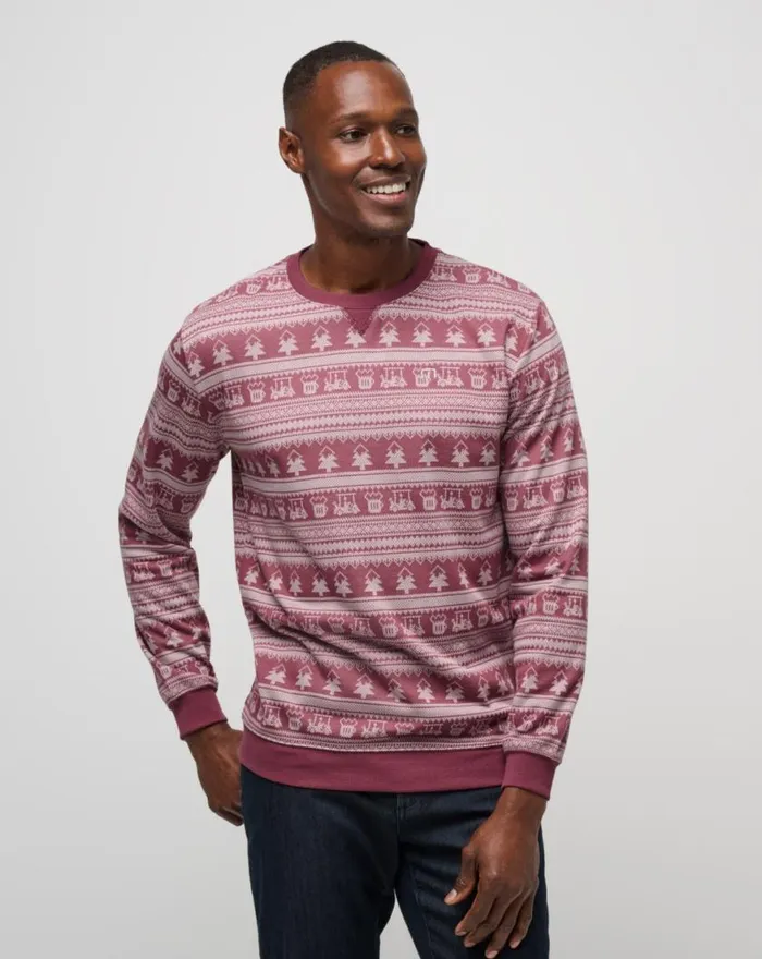Men FAMILY TIME CREW Roan Rouge TravisMathew Hoodies and Sweatshirts