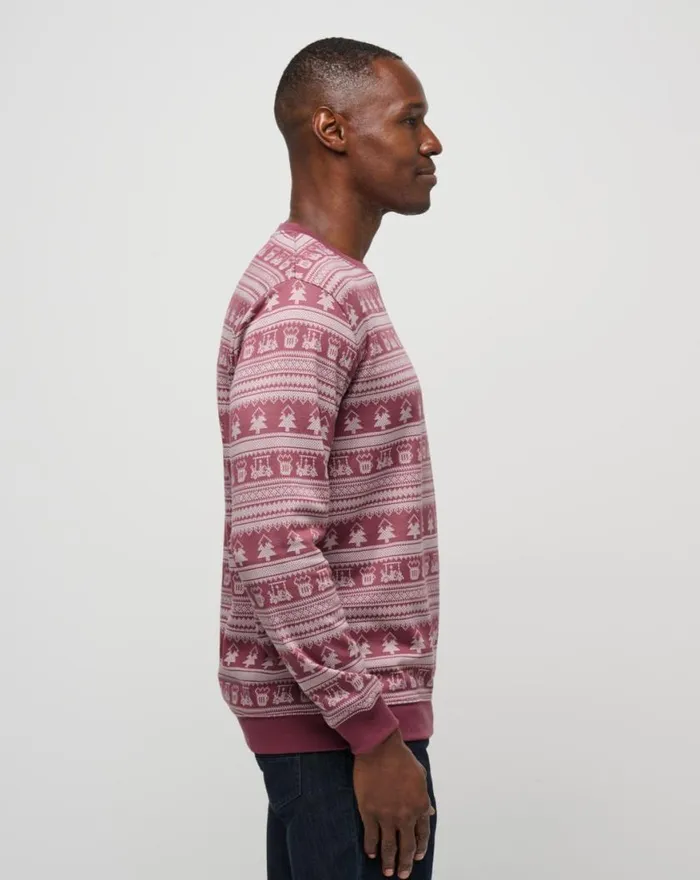 Men FAMILY TIME CREW Roan Rouge TravisMathew Hoodies and Sweatshirts