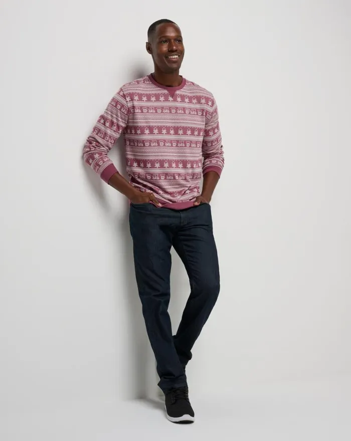 Men FAMILY TIME CREW Roan Rouge TravisMathew Hoodies and Sweatshirts
