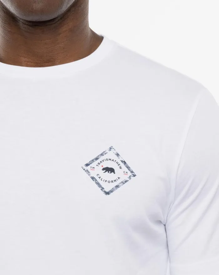 Men FERN CANYON 20TEE White TravisMathew Tees Men FERN CANYON 20TEE White TravisMathew Tees