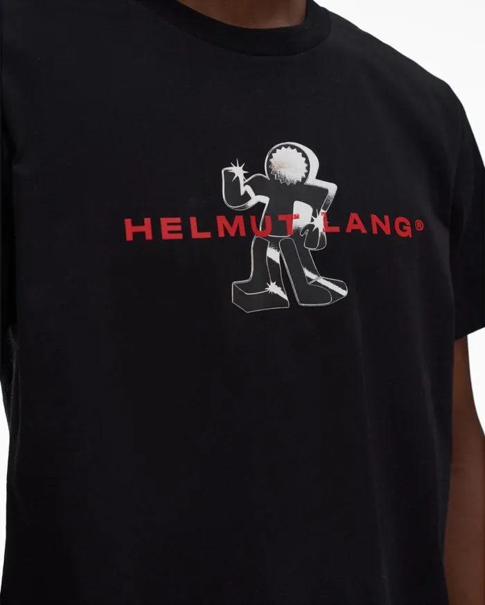 Men Figure Tee Basalt Black Helmut Lang TShirts