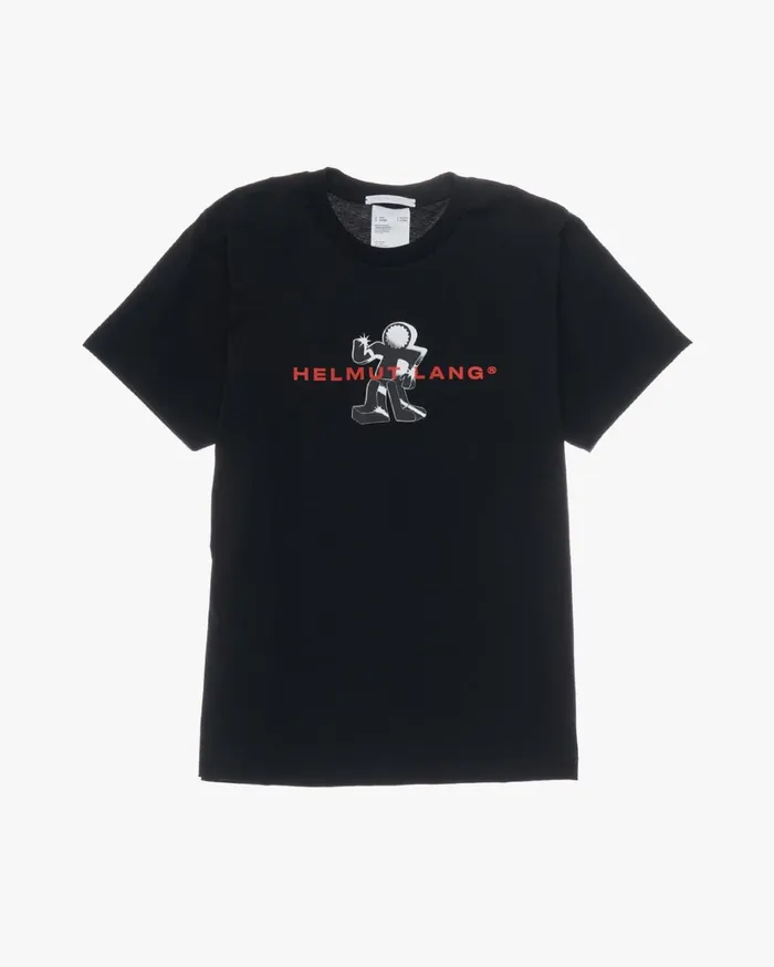 Men Figure Tee Basalt Black Helmut Lang TShirts