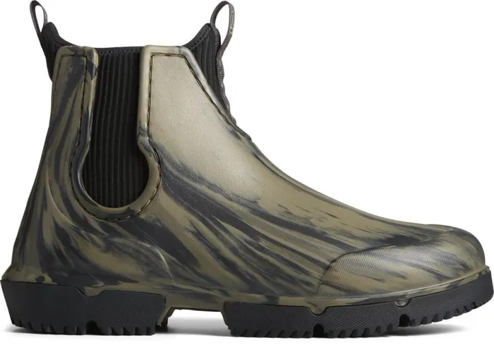 Men Float Rain Boot Olive Camo Sperry Boots