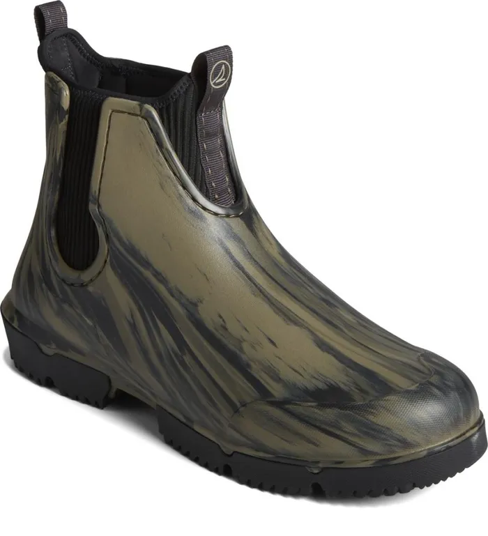Men Float Rain Boot Olive Camo Sperry Boots Men Float Rain Boot Olive Camo Sperry Boots