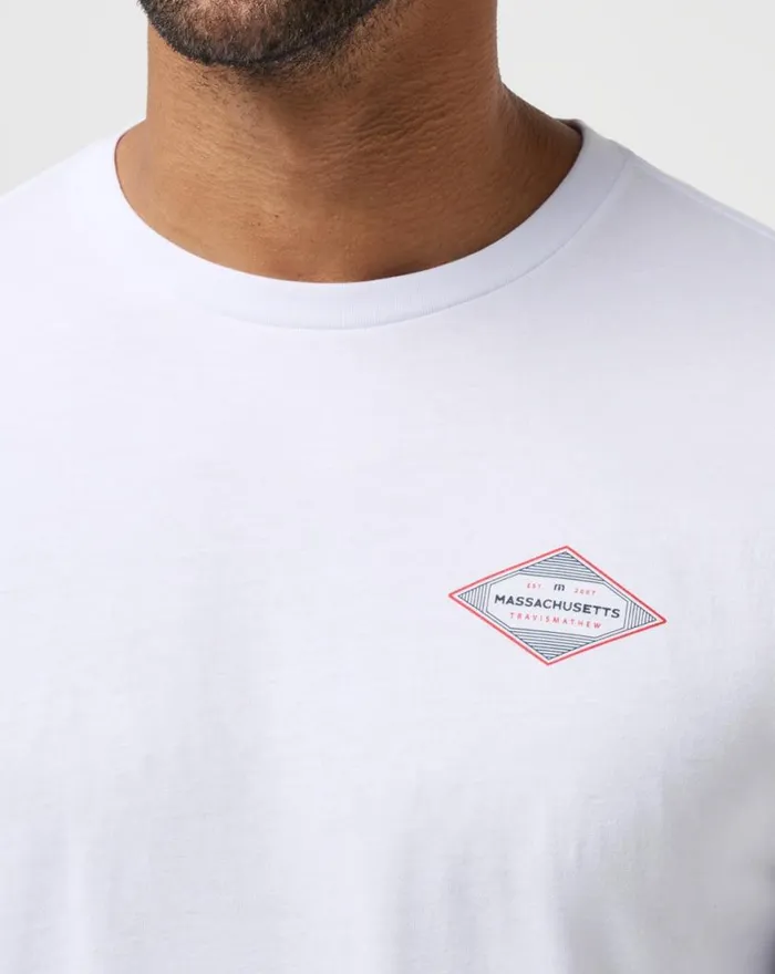 Men FOR SURE TEE White TravisMathew Tees Men FOR SURE TEE White TravisMathew Tees