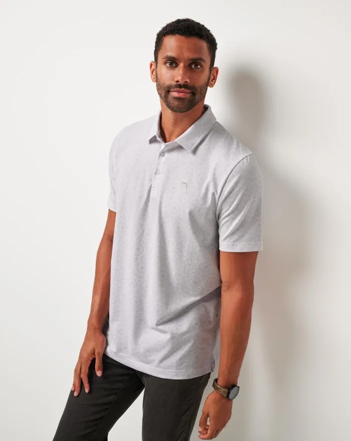 Men FREE PASSAGE POLO White TravisMathew Polos
