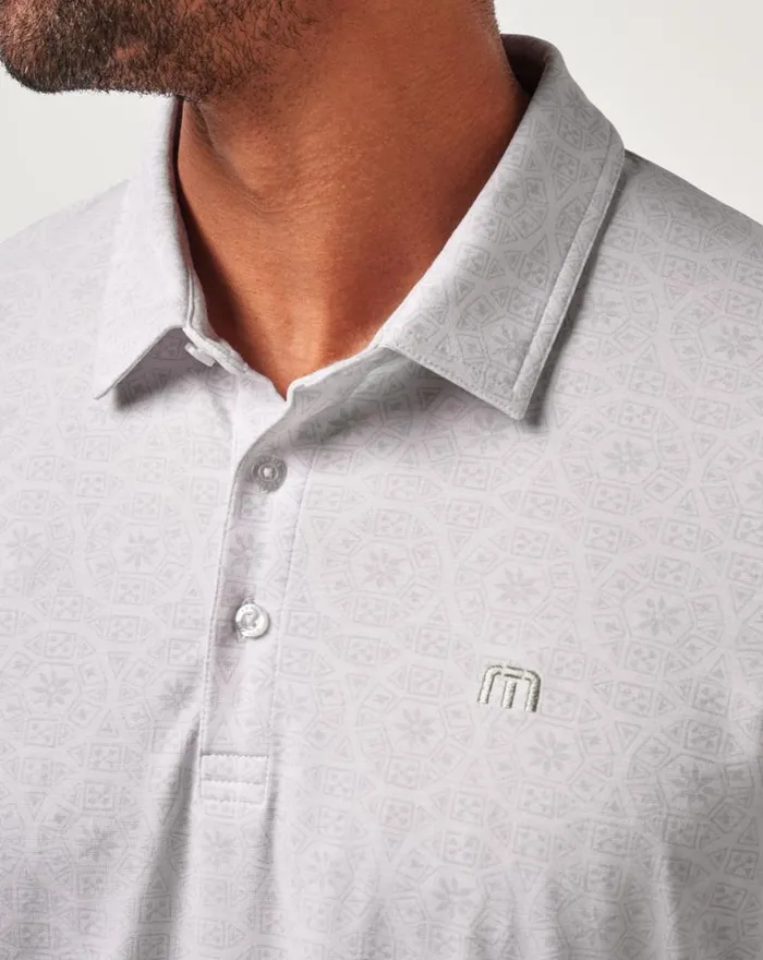 Men FREE PASSAGE POLO White TravisMathew Polos
