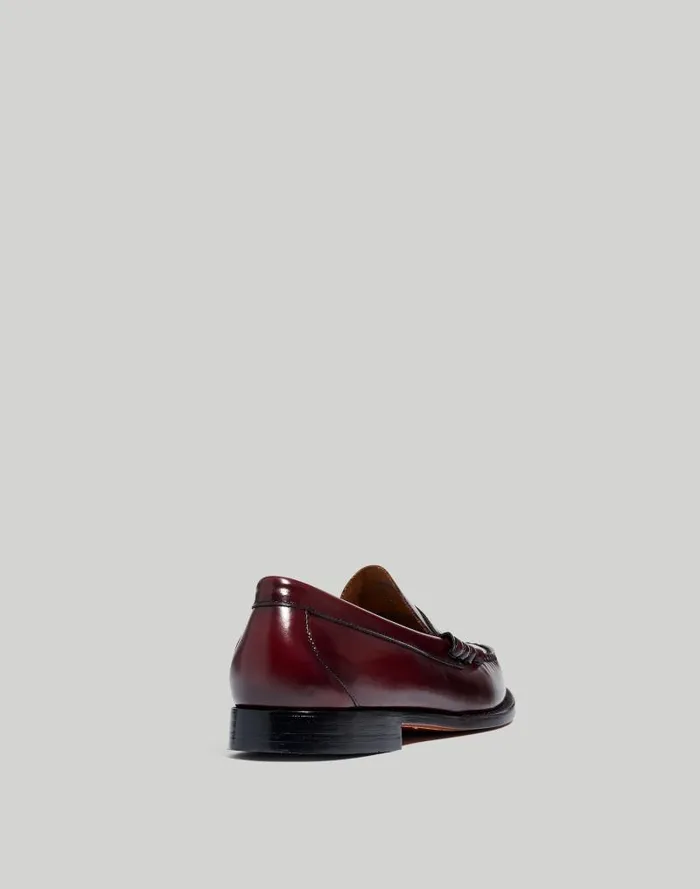 Men GHBASS Weejuns Penny Loafers Burgundy Madewell Dress Shoes and Loafers