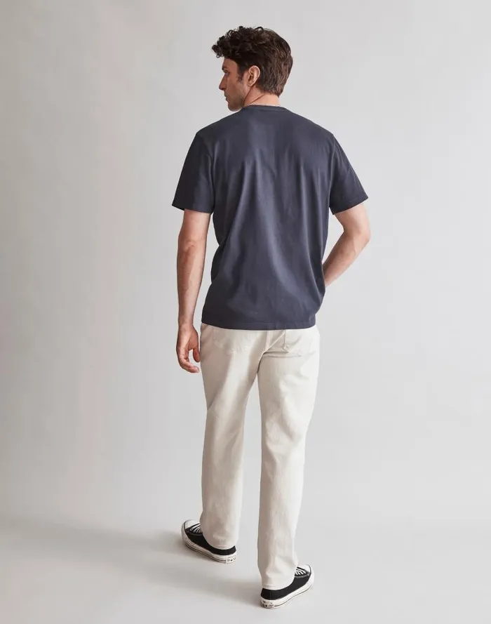 Men GarmentDyed Allday Crewneck Pocket Tee Twilight Madewell Tees