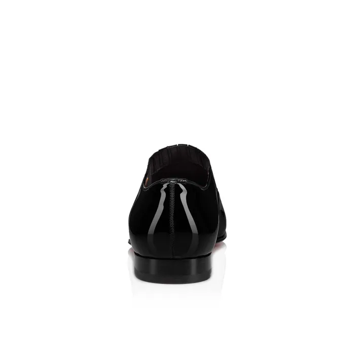 Men Greg On Laceup Shoes 8211 Patent Calf 8211 Black Black Christian Louboutin Loafers and Slipons