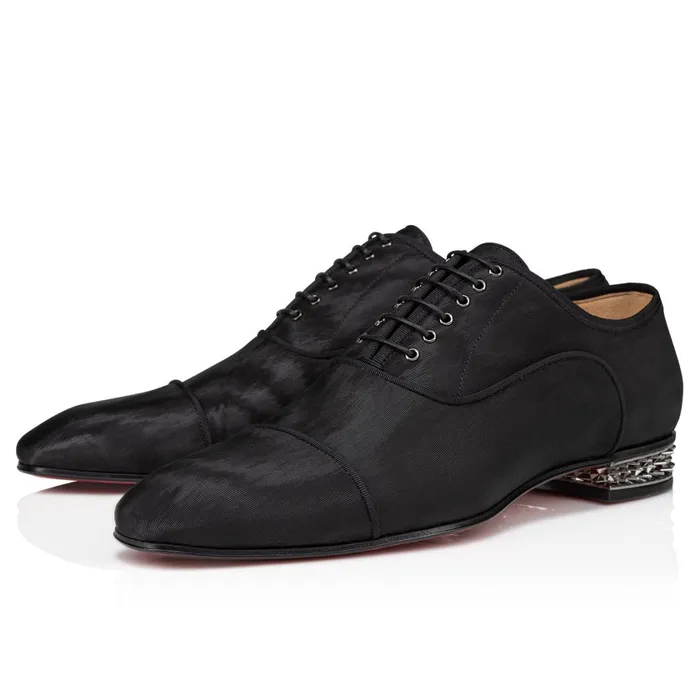 Men Greggyrocks Laceup Shoes 8211 Fabric 8211 Black Black Christian Louboutin Buckles and Laceups Men Greggyrocks Laceup Shoes 8211 Fabric 8211 Black Black Christian Louboutin Buckles and Laceups