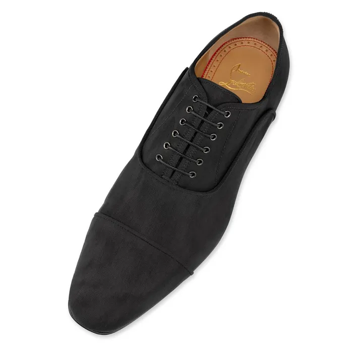 Men Greggyrocks Laceup Shoes 8211 Fabric 8211 Black Black Christian Louboutin Buckles and Laceups