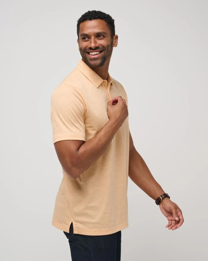 Men GUIDING LIGHT POLO Apricot TravisMathew Polos