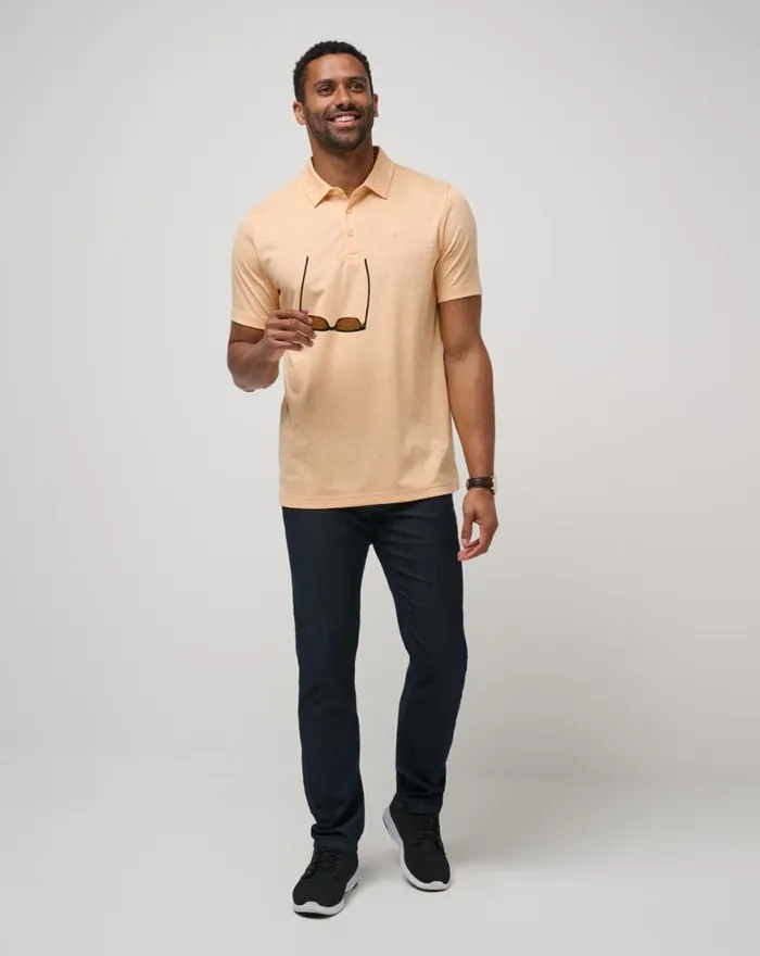 Men GUIDING LIGHT POLO Apricot TravisMathew Polos