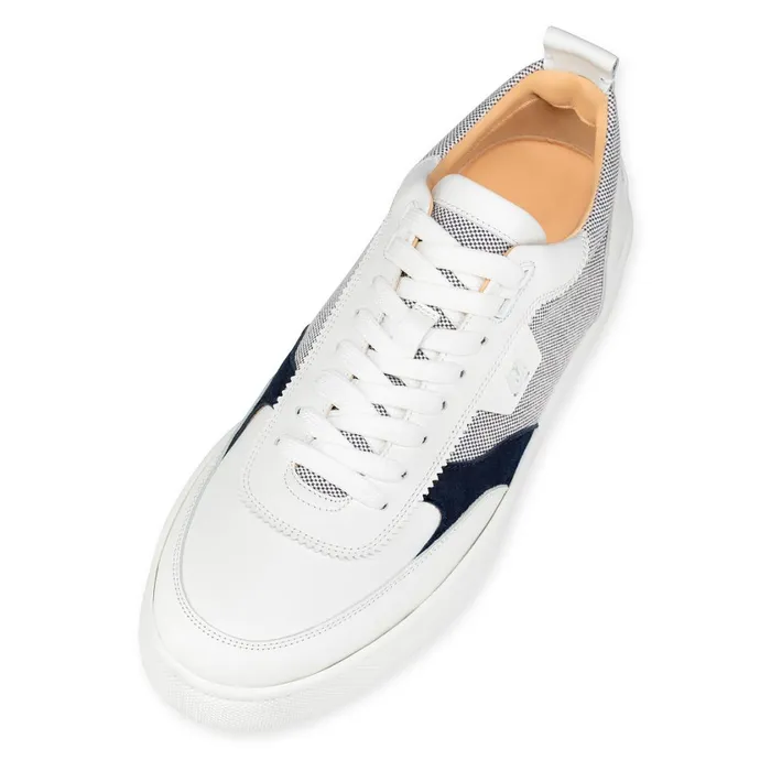 Men Happyrui Sneakers 8211 Calf Leather Fabric And Veau Velours 8211 Multicolor Multicolor Christian Louboutin Low Top Sneakers