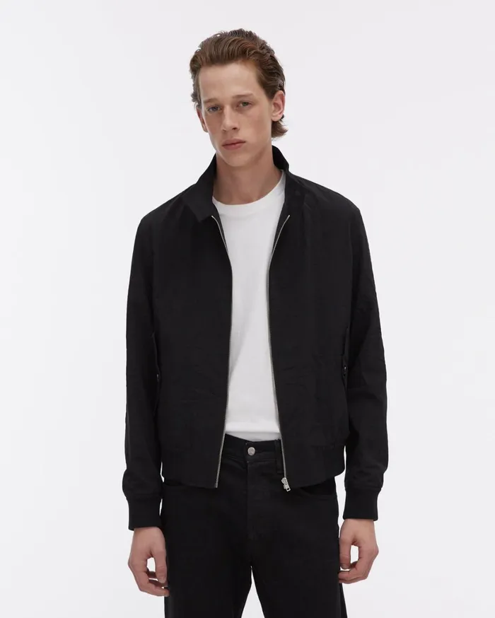 Men Harrington Jacket Black Helmut Lang Jackets