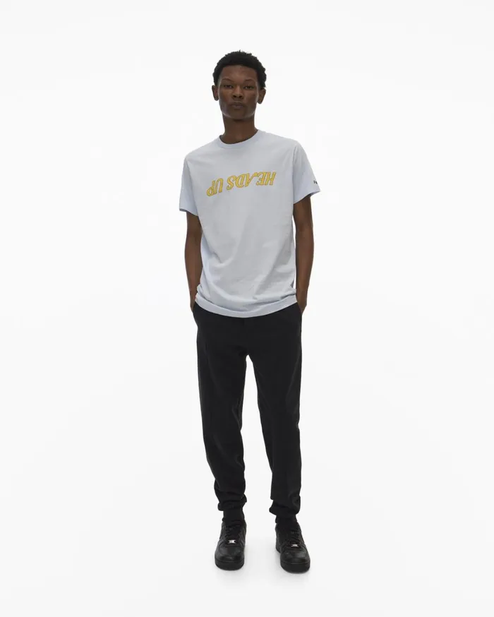 Men Heads Up Tee Cyber Blue Helmut Lang TShirts