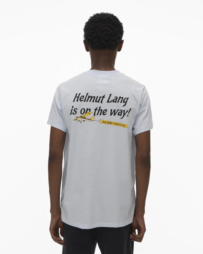 Men Heads Up Tee Cyber Blue Helmut Lang TShirts