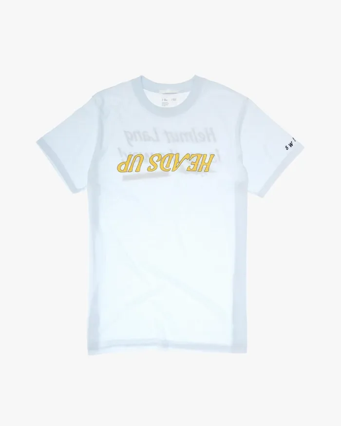 Men Heads Up Tee Cyber Blue Helmut Lang TShirts