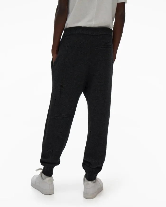 Men Heritage Distressed Jogger Charcoal Helmut Lang Pants