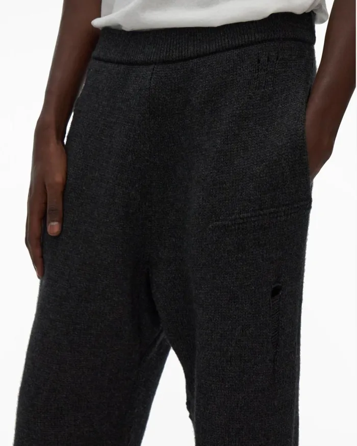 Men Heritage Distressed Jogger Charcoal Helmut Lang Pants