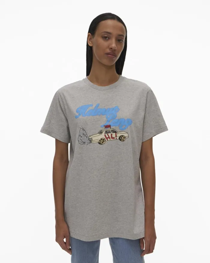 Men HL Taxi Tee Vapor Heather Helmut Lang TShirts