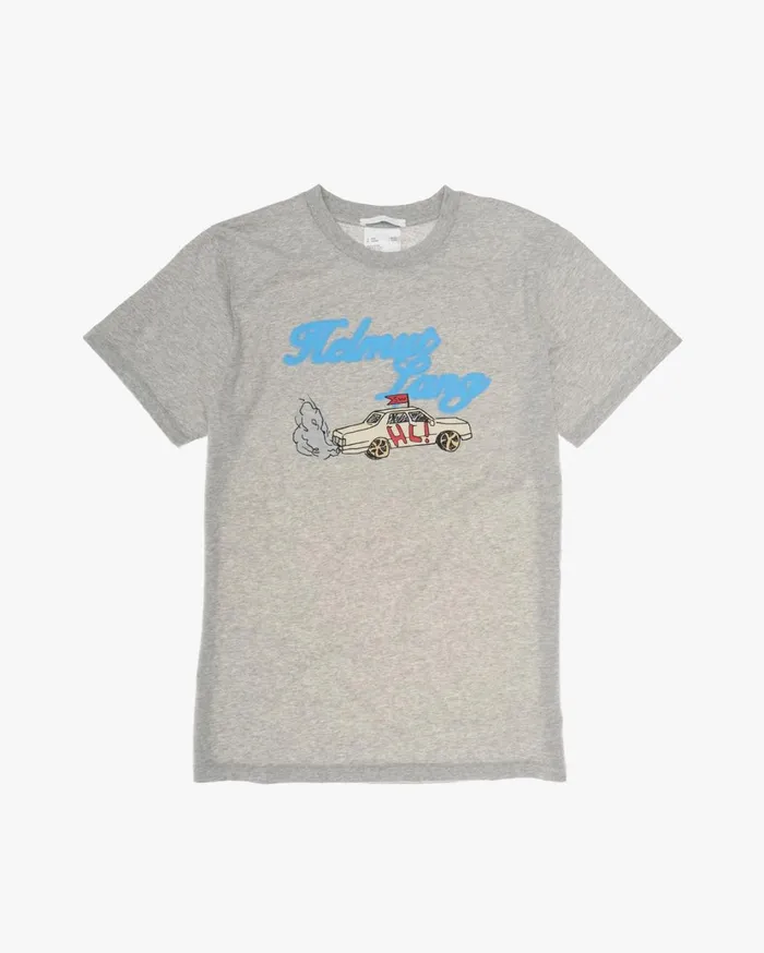 Men HL Taxi Tee Vapor Heather Helmut Lang TShirts