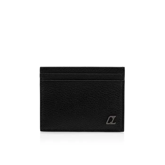 Men Kios Card Holder 8211 Calf Leather 8211 Black Black Christian Louboutin Wallets and Cardholders