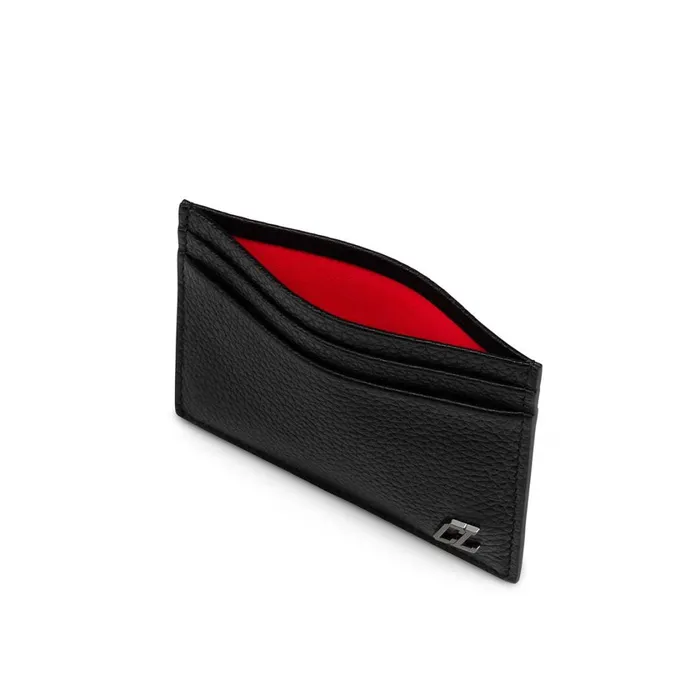 Men Kios Card Holder 8211 Calf Leather 8211 Black Black Christian Louboutin Wallets and Cardholders