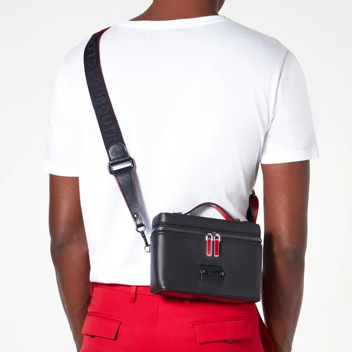 Men Kypipouch Small Pouch 8211 Calf Leather 8211 Black Black Christian Louboutin Crossbody Bags