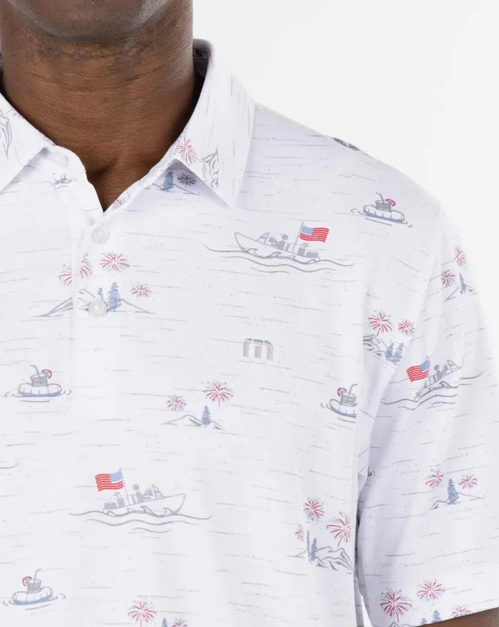 Men LAKE BREAK POLO White TravisMathew Polos Men LAKE BREAK POLO White TravisMathew Polos
