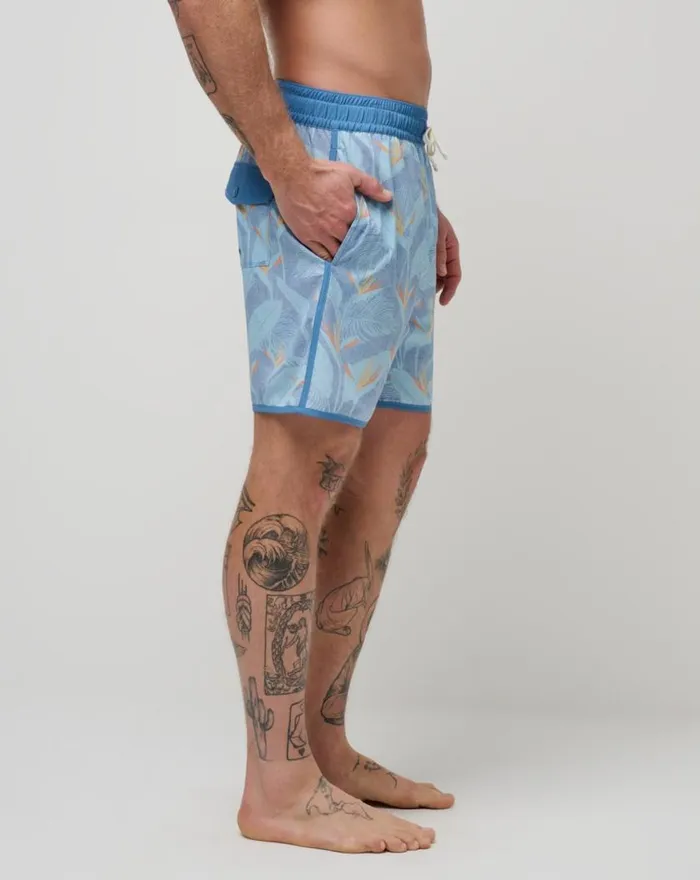 Men LAVA TUNNELS BOARDSHORT Heather Quiet Harbor TravisMathew Boardshorts