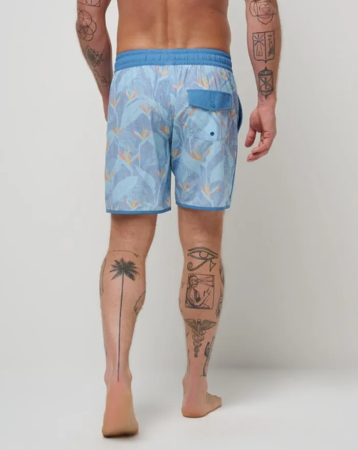 Men LAVA TUNNELS BOARDSHORT Heather Quiet Harbor TravisMathew Boardshorts