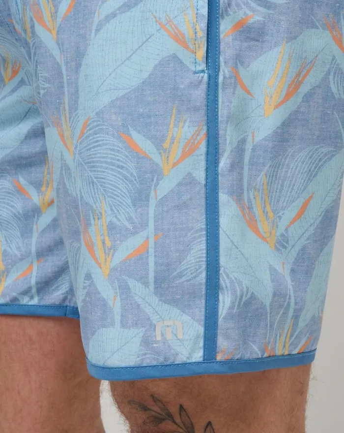 Men LAVA TUNNELS BOARDSHORT Heather Quiet Harbor TravisMathew Boardshorts