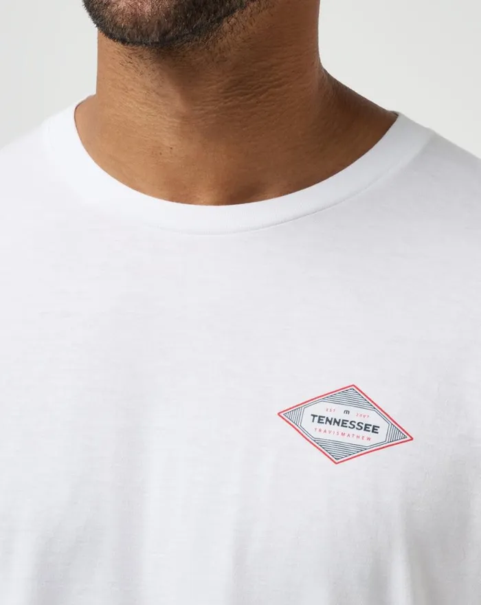 Men LOCAL COLOR TEE White TravisMathew Tees Men LOCAL COLOR TEE White TravisMathew Tees