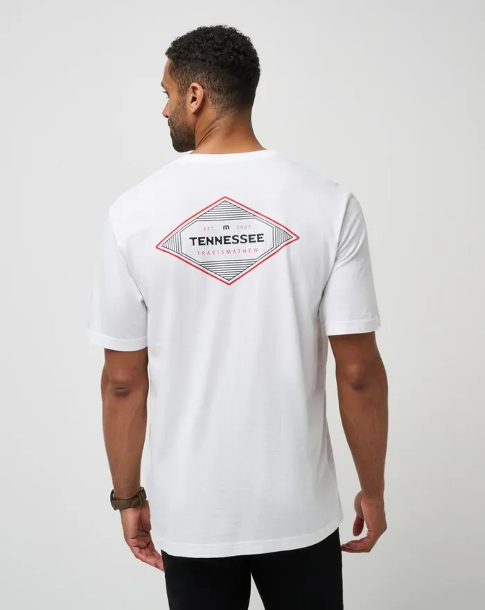 Men LOCAL COLOR TEE White TravisMathew Tees Men LOCAL COLOR TEE White TravisMathew Tees