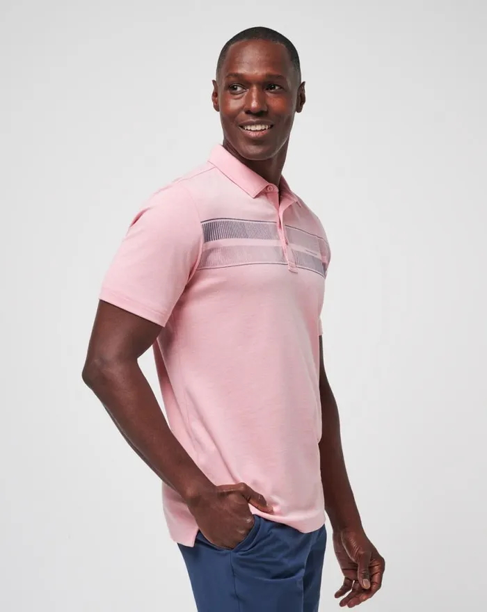 Men LOCAL DISCOUNT POLO Heather Blush TravisMathew Polos