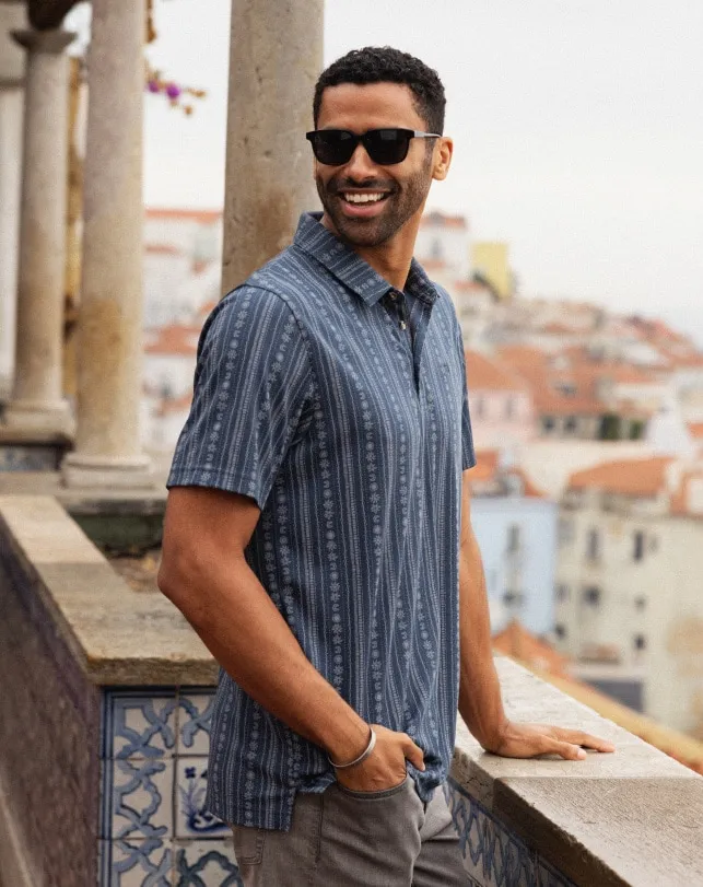 Men LOCAL TREASURE POLO Mood Indigovintage Indigo TravisMathew Polos