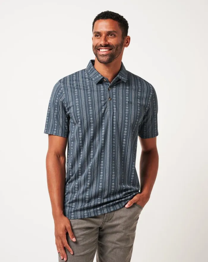 Men LOCAL TREASURE POLO Mood Indigovintage Indigo TravisMathew Polos
