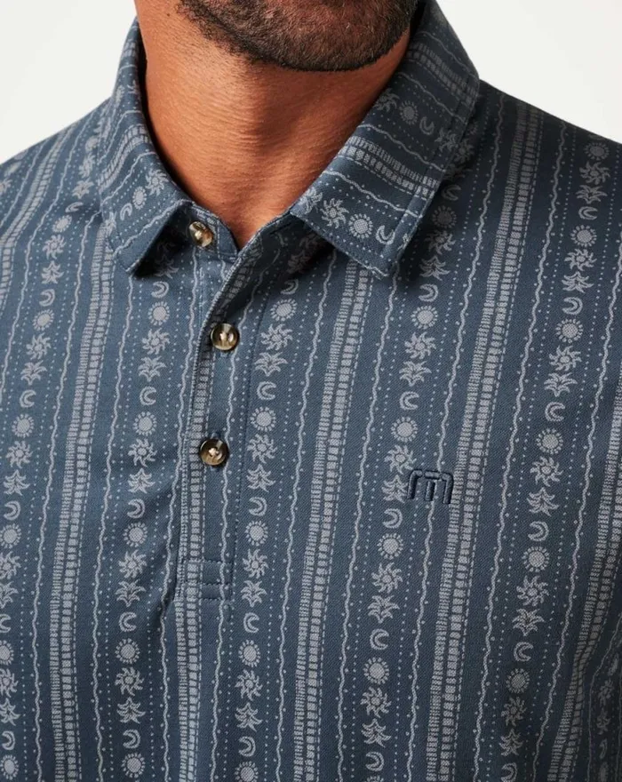 Men LOCAL TREASURE POLO Mood Indigovintage Indigo TravisMathew Polos