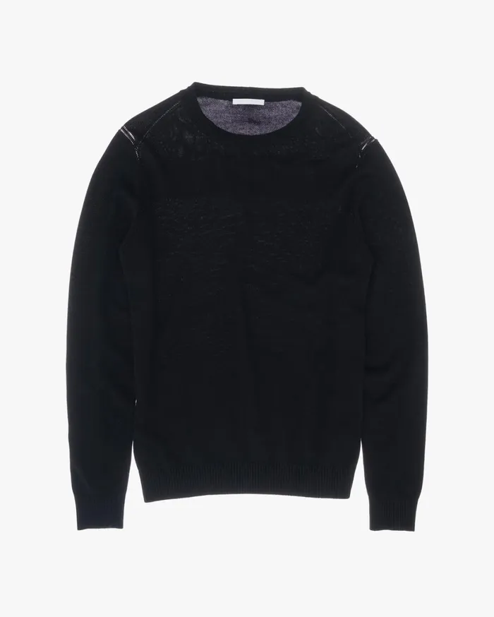 Men Logo Sweater Black Helmut Lang Sweatshirts
